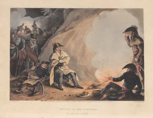 ?Bivack i Pyrenéerna, natten före slaget?, 1813 av James Atkinson