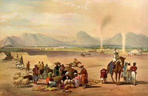 Staden Kandahar med utsikt från söder mot Baba Wali-berget, c1840, 1901.