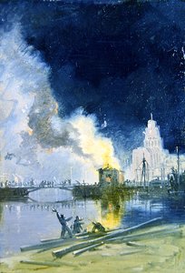 Bristol Burning av James Baker Pyne