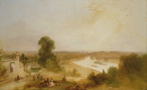Utsikt över Themsen från Richmond Hill, 1835 av James Baker Pyne