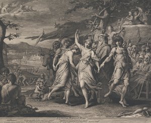 A Grecian Harvest Home (Designer för väggarna i det stora rummet i Society for the Encouragement of the Arts) av James Barry