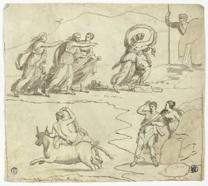 Antik mosaik i Barberinipalatset av James Barry