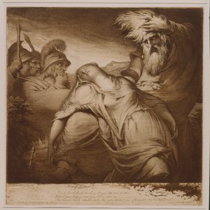 Kung Lear och Cordelia av James Barry