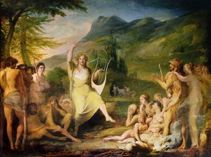 Orpheus, först i serien av The Progress of Human Culture and Knowledge, c.1777-84