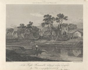 Whalley Abbey (närmare vy) av James Basire