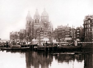 St Nicholas kyrka innanför murarna, Amsterdam, 1898.