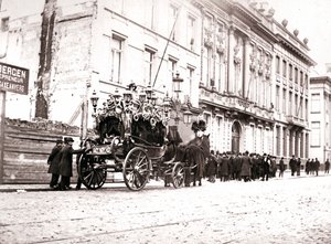Hästdragen likbil, Antwerpen, 1898