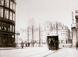 Hästdragen spårvagn, Rotterdam, 1898.