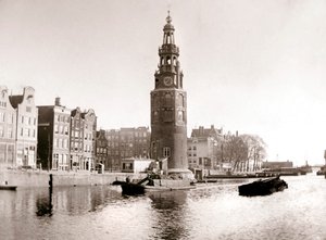 Montelbaanstoren, Amsterdam, 1898. av James Batkin