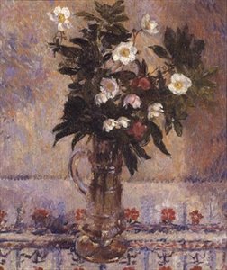 Blommor i en glasvas