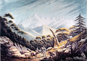 Nepalesiska herdar i Himalaya, 1826