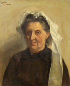 Gammal kvinna i vit mössa, 1903