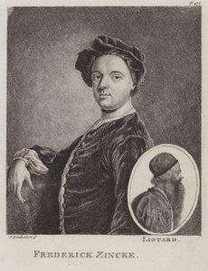 Christian Friedrich Zincke, tysk miniatyrist (etsning)