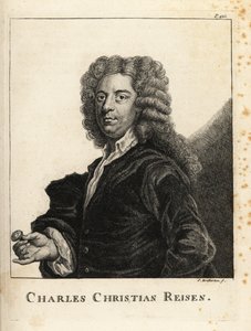 Porträtt av Charles Christian Reisen (1680-1725), engelsk ädelstensgravör och sigillgravör