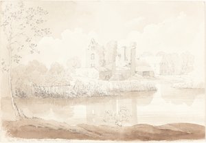 Castle Rheban vid floden Barrow, Athy