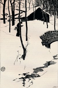 En stuga i en skog, c1897