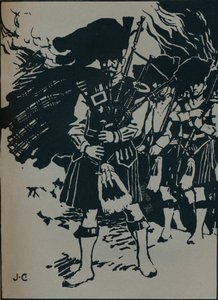 Illustration till Riccardo Stephenss Ballad, Hells Piper, c1912