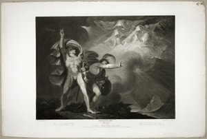 Häxorna dyker upp för Macbeth och Banquo