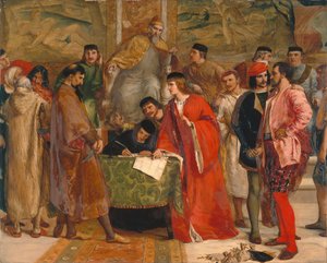 Shylocks nederlag av James Clarke Hook