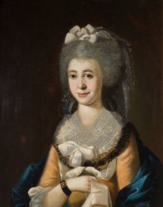 Porträtt av Ann Fuller, 1750-1780. av James Coleman