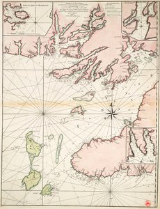 Del av Newfoundlands sydkust inklusive Fortune Bay av James Cook