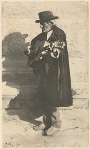 Kameraarbete: En blind musiker - Granada, 1914.