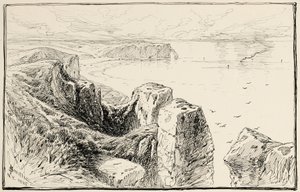 Normandies klippor, nära Etretat