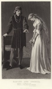 Hamlet och Ophelia, akt III, scen I