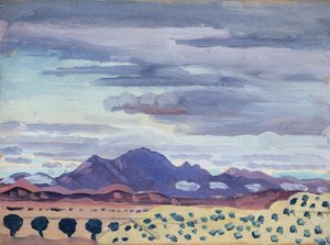 I Pyrenéerna, ca 1911 (olja på panel) av James Dickson Innes