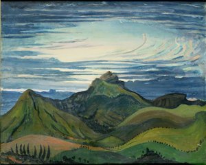 Solnedgång i Pyrenéerna, ca 1912-13