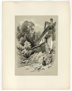 Brunnen, från Picturesque Selections av James Duffield Harding