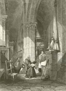 Polignac-kyrkan, Auvergne av James Duffield Harding