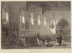 Cobham Church (gravyr) av James Duffield Harding