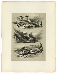 Lake of Uri och Brunnen, från Picturesque Selections av James Duffield Harding