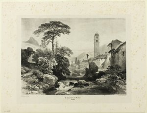 Le Casset; Vallee du Monetier av James Duffield Harding