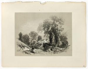 Nära Betws y Coed, IN. Wales, från Picturesque Selections av James Duffield Harding