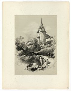 Nidan W. Neuchatel, från Picturesque Selections av James Duffield Harding
