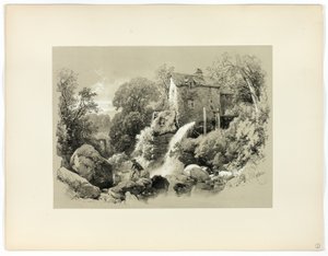 Pandy Mill, från Picturesque Selections av James Duffield Harding