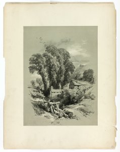 Row W. Trefriw, Wales, från Picturesque Selections av James Duffield Harding