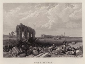 Ruins of Tire (färg litho) av James Duffield Harding