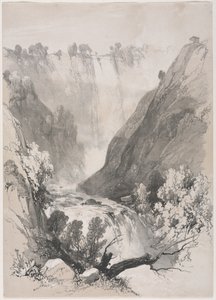 Skisser hemma och utomlands: Falls of Terni, 1830. av James Duffield Harding