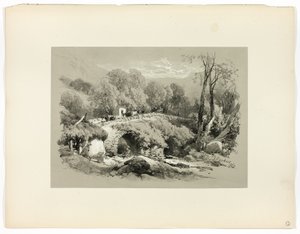 South Brent, Devon, från Picturesque Selections av James Duffield Harding