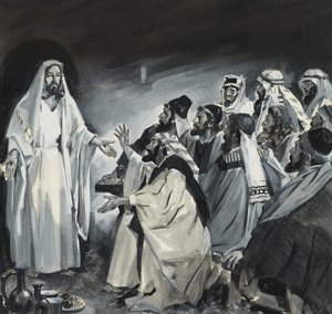 Thomas tvivlar och ser Kristus efter uppståndelsen av James Edwin McConnell