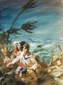 Hurricane (gouache på papper)