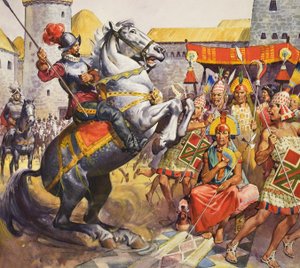 Incas (gouache på papper) av James Edwin McConnell