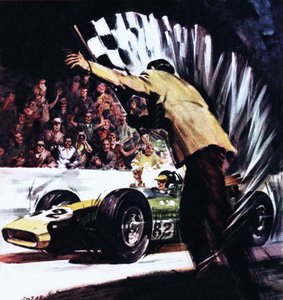 Jim Clark vinner USA:s stora tävling av James Edwin McConnell