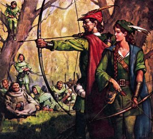 Robin Hood och Jungfru Marian av James Edwin McConnell