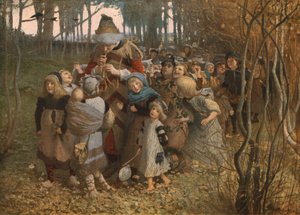 Pied Piper of Hameln, 1881, c1930.