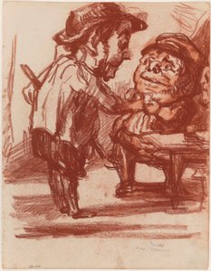 Nach Daumier: Die fröhlichen Jäger av James Ensor