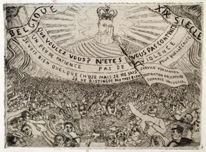 Belgien under 1800-talet av James Ensor